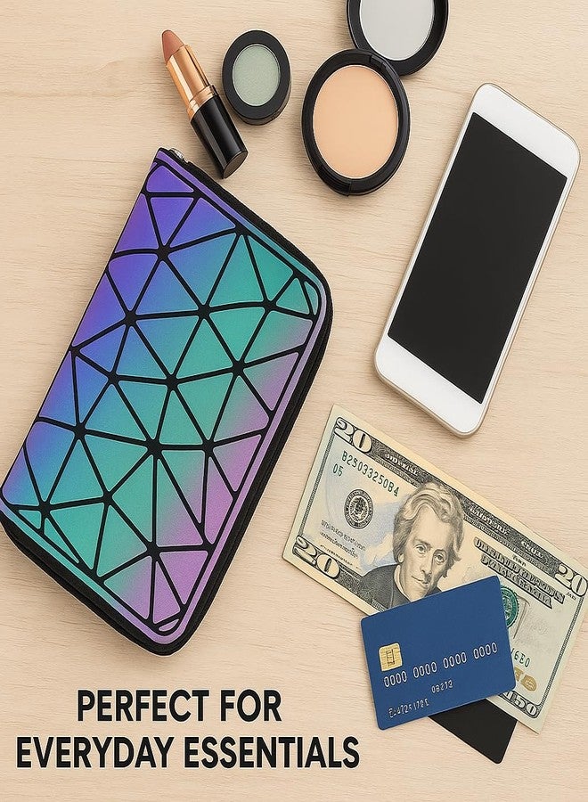 Hocimit محفظة هوسيميت الأنيقة ثلاثية الأبعاد للنساء والفتيات | حقيبة يد عصرية بسحاب | حقيبة يد واسعة للاستخدام اليومي والتسوق والجامعة | محفظة خفيفة الوزن من جلد البولي يوريثان - Image 2